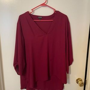 3/4 length sleeve tunic top